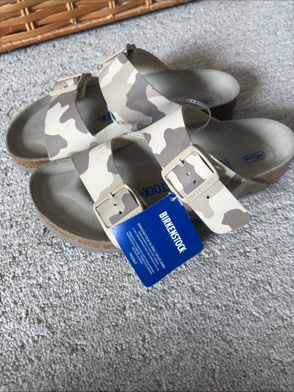 Birkenstock Arizona Sandals in Beige Camo - Picture 4 of 4